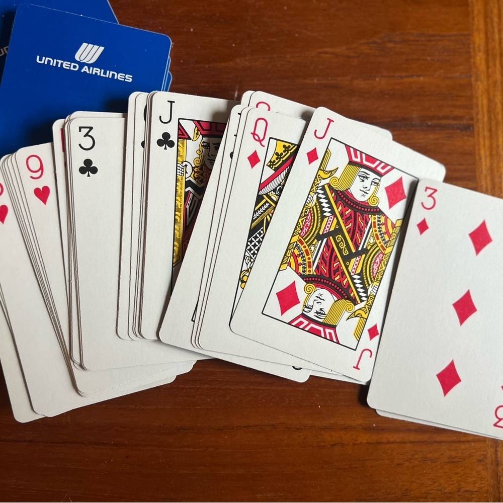 Vintage United Airlines Playing Cards – Retro Airline Collectible Complete Deck